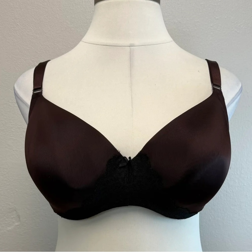 Cacique Brown Lightly Lined Balconette Bra - Size 42F